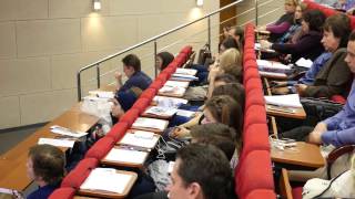 Выступление И.В. Колесниковой, декана ФМБДА на Дне открытых дверей 20.10.16