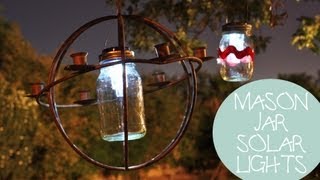 4th of July Decoration Ideas: Mason Jar Solar Lights DIY
