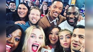 Suicide Squad FULL CAST INTERVIEW | Will Smith, Margot Robbie, Viola Davis, Cara Delevingne & More