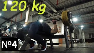 #Тренировка №4 Жим штанги лежа + подсобка