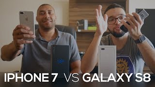 iPHONE 7 PLUS ou GALAXY S8 PLUS | QUAL O MELHOR? | #OPINATIVO