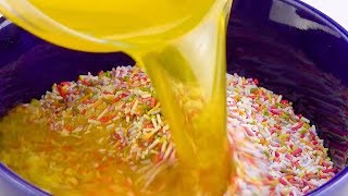 Rezept für Regenbogen-Käsekuchen ergibt 2 ganze Kuchen!