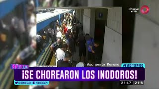 ¡Se chorearon los inodoros!