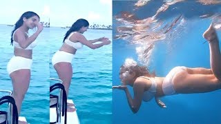 Sara Ali Khan HOT Swimming Underwater In Bikini at Maldives ?