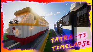 Timelapse►ТАТРА Т3 ◄РЕАЛИСТИЧНЫЙ ТРАМВАЙ В МАЙКРАФТЕ