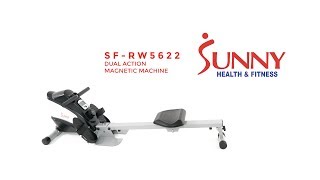 Sunny Health & Fitness SF-RW5622 Dual Function Magnetic Rowing Machine