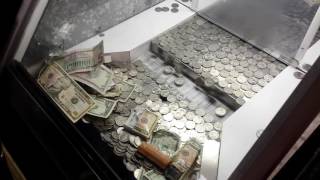 Coin pusher quarters challenge.