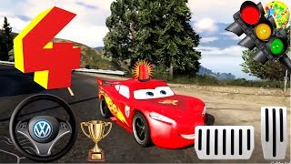 ŞİMŞEK MCQUEEN DAĞ YOLUNDA | DİREKSİYONLU ARABA OYUNU OYNA | MOBİL OYUNLAR GTA