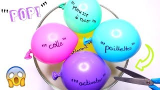 Je fais du slime avec des ballons ?!! Satisfaisant slime challenge !┃Reva ytb