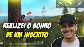 REALIZEI O SONHO DE UM FÃ NO FREE FIRE E ELE CHOROU