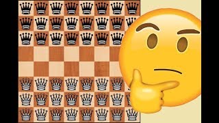 Сколько ферзей максимально может быть на доске?