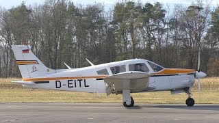 Piper PA-28 Arrow landing at Airfield Punitz | D-EITL