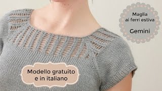 Maglia ai ferri Gratuita e in italiano Gemini