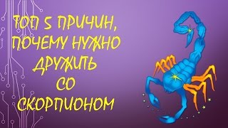 ТОП 5 причин, почему нужно дружить со Скорпионом