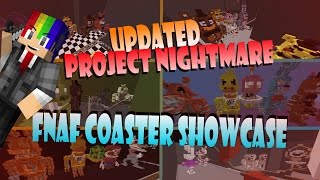 Project Nightmare | Updated! w/ Map Download! | Custom Minecraft FNAF Roller Coaster Showcase