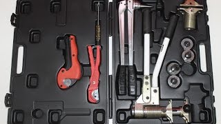 Китайский аналог инструмента Rehau с Aliexpress. Соединение труб PEX с помощью надвижных гильз.