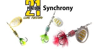 Блесна Pontoon 21 Synchrony. Spinnerbait Pontoon 21 Synchrony Underwater