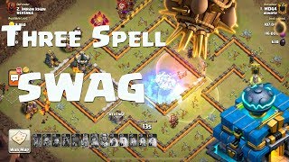 Three Spell SWAG Laloon 3 Star Clash of Clans | Donate vs Revenge
