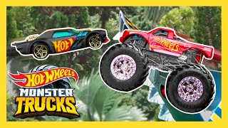 Epic Beach Loop Challenge on Monster Trucks Island! | Monster Trucks | Hot Wheels