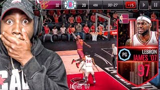 97 OVR LEBRON JAMES AT POINT GUARD BEASTIN! NBA Live Mobile 16 Gameplay Ep. 119
