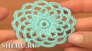 Crochet Circle Pattern Урок 10 часть 1 из 2 Вязание крючком мотивов