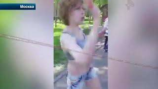Самосуд над пьяной автоледи. Видео!