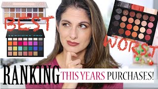 All the Eyeshadows I bought in 2019 Ranked! Ranking NEW eyeshadow Palettes!