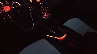 Подсветка под КПП Opel Astra J GTC своими руками