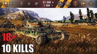 10 фрагов на AMX 13 105 (лт 10 уровня) epic battle ? карта: Утес ? World of Tanks лучший бой на лт