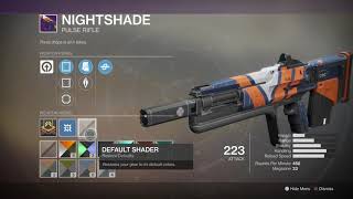 Destiny 2 - Tower: Zavala Gifts Legendary Assault Rifle Origin Story, Nightshade, Nameless Midnight