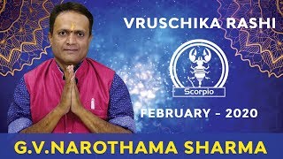Vrischika Rashi Bhavishya February 2020 In Kannada | Scorpio Horoscope | Parihara Jyothishya