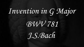 G Major Invention, BWV 781