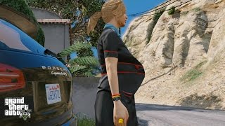 GTA 5 REAL LIFE MOD#108-PREGNANT GIRLFRIEND