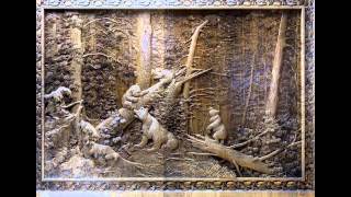 Резные деревянные картины и настенные резные 3D панно - Carved wooden paintings