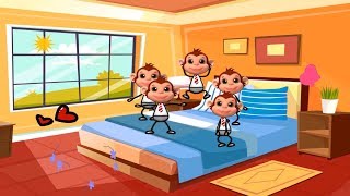 Five Little Monkeys Jumping On The Bed Part 3 2d Animation - Alpine Kids Nursery Rhymes