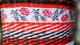 ═► Послойное плетение из газет. Часть 1. Promo.