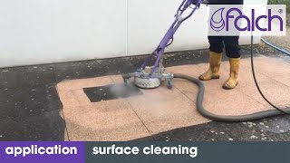 außenflächen reinigen / flächenreinigung / cleaning ourdoor - www.falch.com