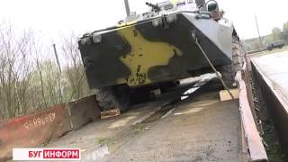 2014-04-16 г. Брест Телекомпания  "Буг-ТВ". Возвращение  ОМБ 38-ой бригады с учений