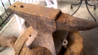 1900 Fisher 120# Anvil Saved From the Scrap Yard today! Bearing Test!