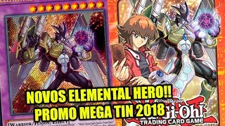 YU-GI-OH! NOVO ELEMENTAL HERO! MEGA TIN 2018 PROMOS !!