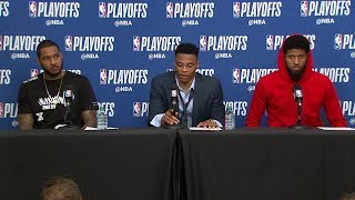 Carmelo, Westbrook & PG Postgame Interview | Thunder vs Jazz - Game 4 | 2018 NBA Playoffs