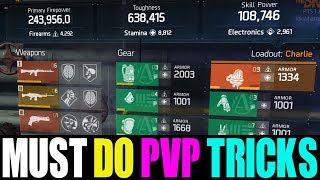 THE DIVISION - TRICKS TO MAKE YOUR PVP BUILD 100% BETTER | YOU NEED TO TRY THIS