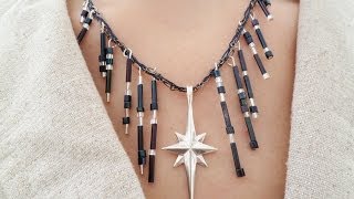 Star of Bethlehem Necklace Tutorial | eclecticdesigns