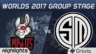 MSF vs TSM Highlights World Championship 2017 Group Stage Misfits vs Team Solo Mid by Onivia