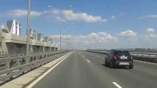 Дорога в Кронштадт.Туннель под Финским заливом. Kronstadt КАД А118 КЗС Saint Petersburg Dam.