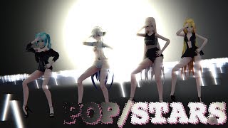 ≡MMD≡ Miku.Haku.Luka.Lily ✧K/DA - POP/STARS ✧ [4KUHD60FPS][Eng sub]