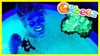 BATH FULL OF GLOW IN THE DARK ORBEEZ!