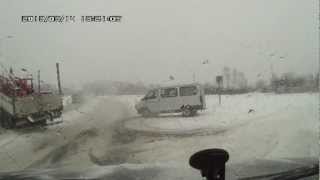 Газель-призрак таранит грузовик в Орехово-Зуево