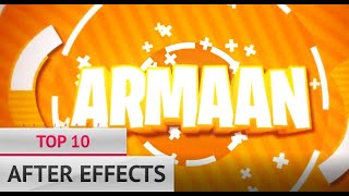 ? TOP 10 FREE AFTER EFFECTS INTRO TEMPLATES ?