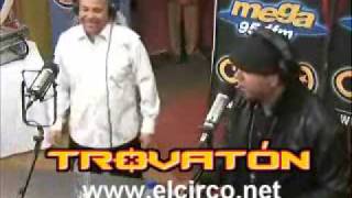 Tiraera en El  Trovaton Berto "Trebol Clan" VS Edgardo Delgado en El Circo de La Mega